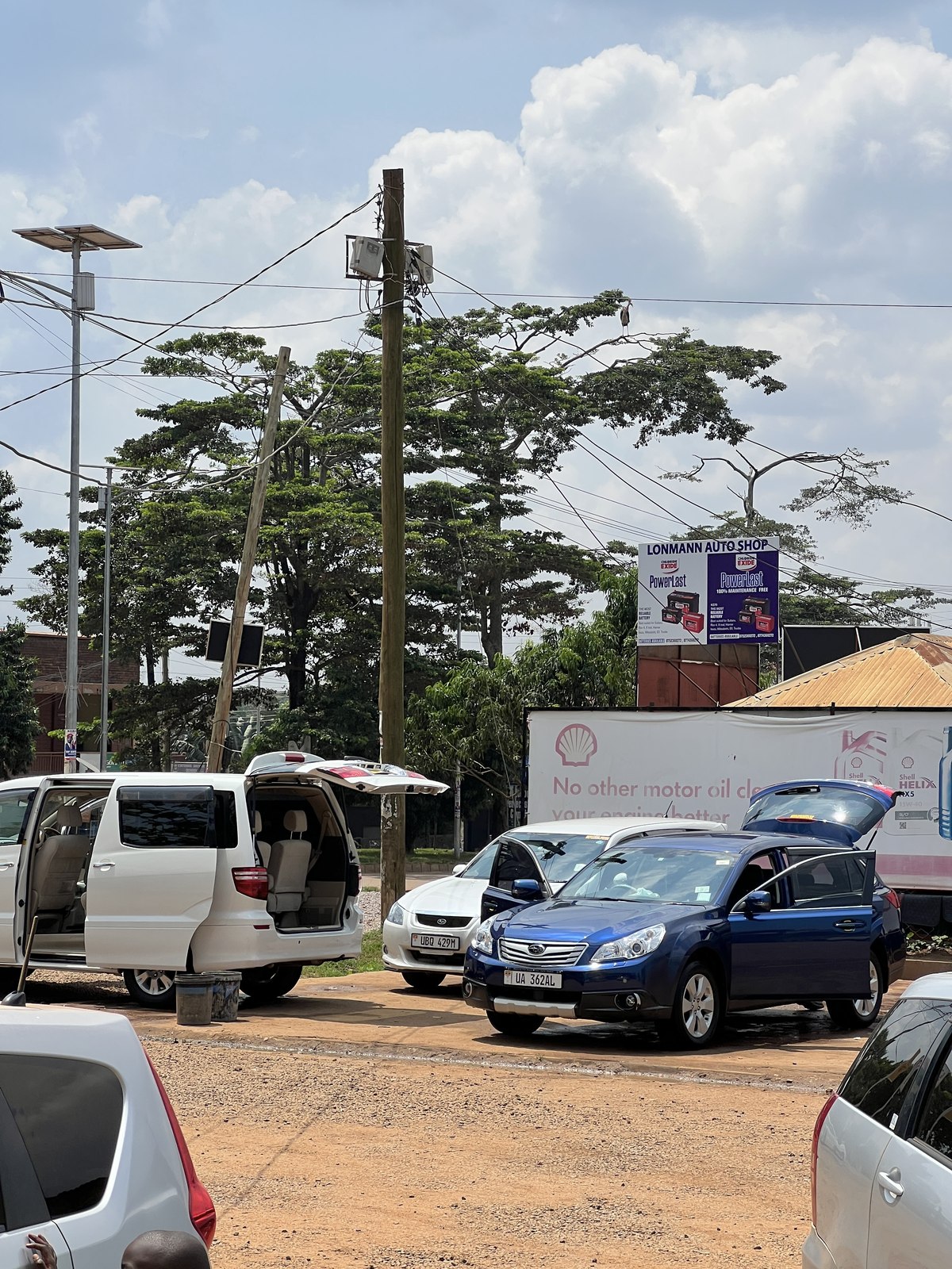 More customer vehicles parked at Makanga Auto Centre's forecourt